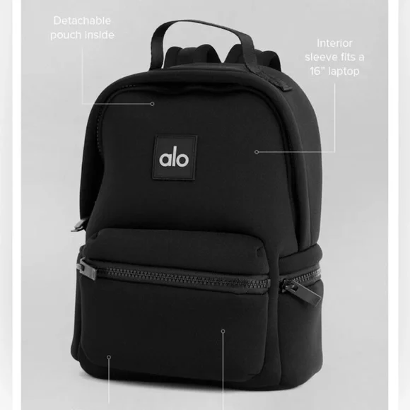 ALO Stow Black Backpack NWT and super soft ALO Stow Black Backpack NWT and super soft main image 2